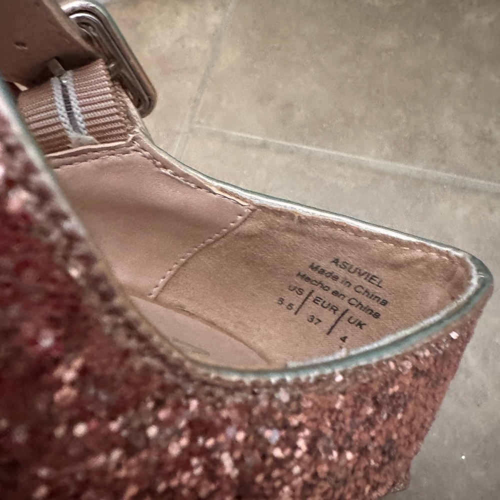 Mix No. 6 Sparkling Pink/Rose Gold Heels - Picture 4 of 6